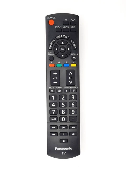 Genuine Panasonic N2QAYB000321 TV Remote Control, Tested Working