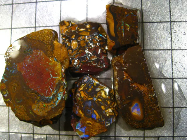 125 cts Australien Boulder Matrix Opal Koroit Yowah Rough Roh Sammler Schleifer
