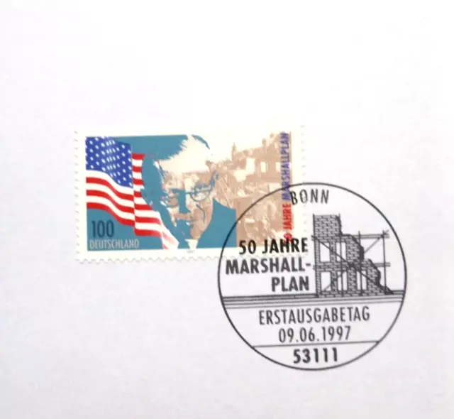 BRD  Ersttagsstempel 1997 Mi 1926, 50 Jahre Marshall-Plan