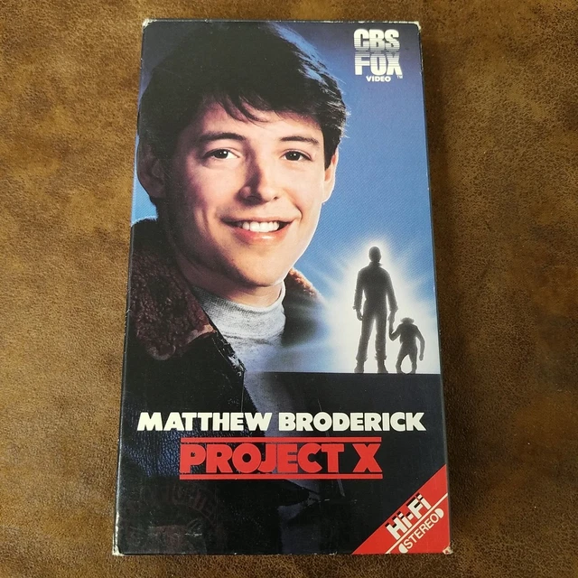 PROJECT X (VHS, 1989) Matthew Broderick 3.95 PicClick