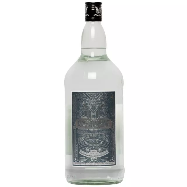 Moonshine Premium Strength Vodka 1.5Ltr Triple Distilled English Vodka Spirits
