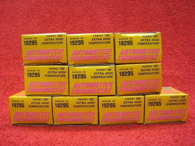 Lot of 10 NORS Carol Poppet Thermostats 195 Degree 19295 Replacement Parts