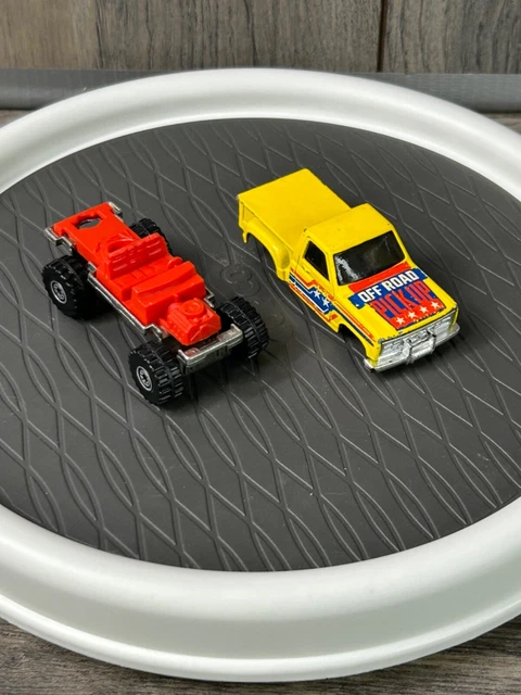 HOT WHEELS DIECAST YELLOW OFF ROAD PICKUP TRUCK 1985 MALAYSIA Body Swaper 4x4