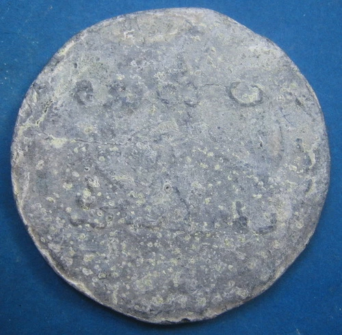 18th circa.--SOUTHEAST ASIA--ANCIENT COIN---SITTING DEITY--50 mm. 2