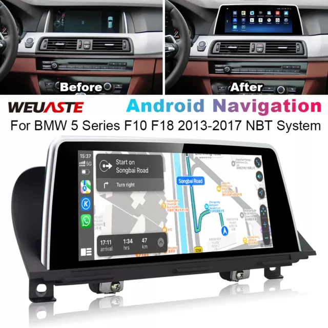 10.25" For BMW 5 Series F10 F18 2013-2017 NBT System Car GPS Radio Touch Stereo