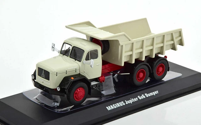 Magirus Jupiter 1964 6x6 Dumper Azul/Rojo 1:43 – Modelo detallado a