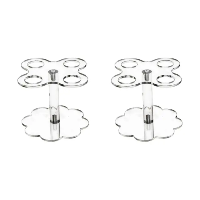 Ice Cream Cone Holder Stand Cupcake Stand with 4 Holes Capacity Acrylic4593