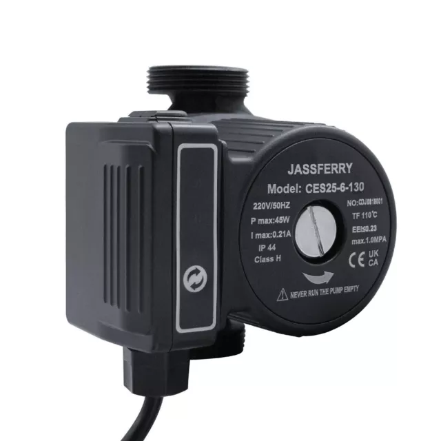 JASSFERRY Central Heating Pump Hot Water Circulation Pump Black