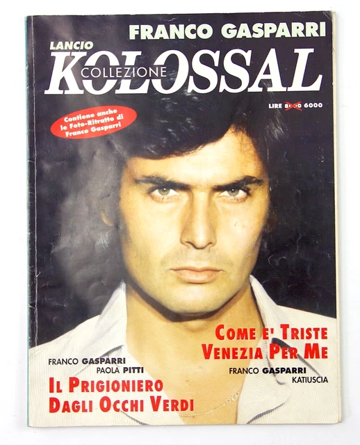 KOLOSSAL FRANCO GASPARRI Lancio Fotoromanzo Vintage con Poster Raro
