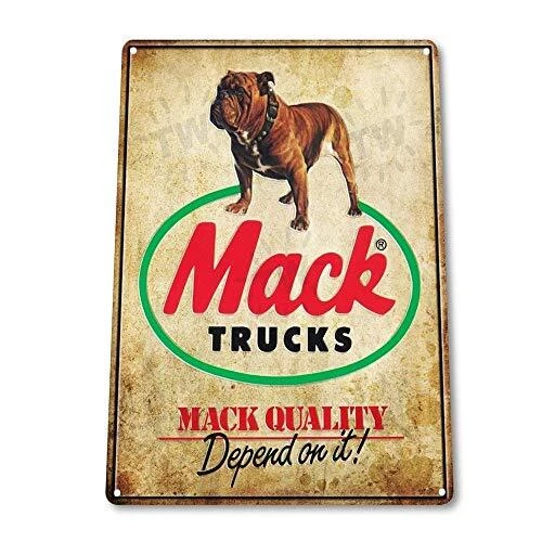 Mack Trucks Auto Garage Vintage Retro Tin Sign Metal Sign TIN Sign