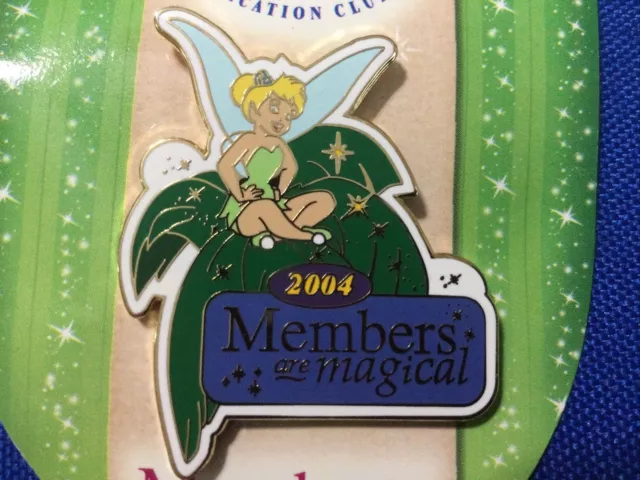 Disney Pin DVC WDW - Tinker Bell Members Are Magical 2004 Vacation Club