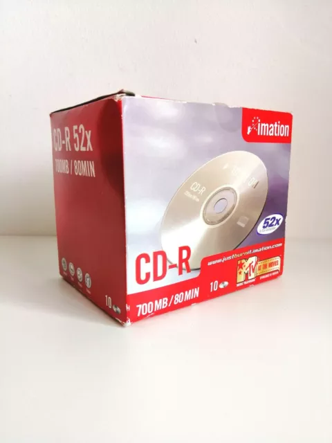 IMATION BLANC CD-R 700 Mo 80min BOITE DE 10 NEUF ET SCELLÉ 3