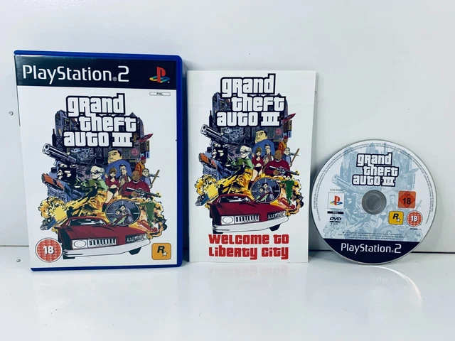 PLAYSTATION 2 PS2 Grand Theft Auto III 3 Three Gta With Poster