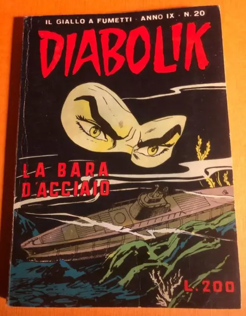 DIABOLIK  Prima Edizione Anno IX n° 20 del 28 settembre 1970 - La bara d'accia