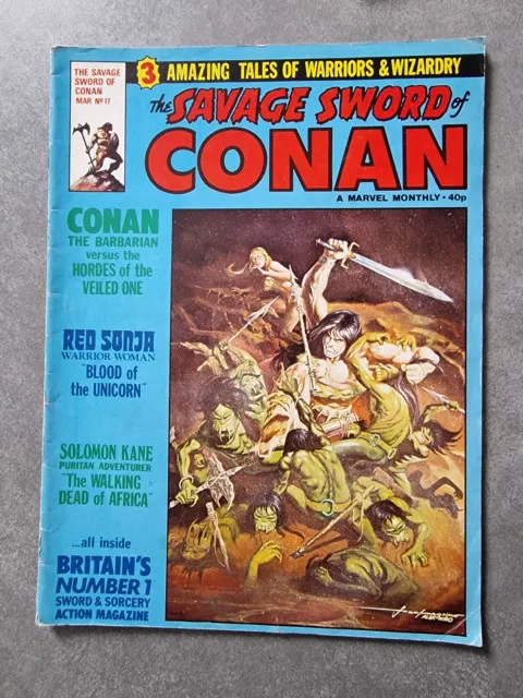 The Savage Sword of Conan 17,  Britischer Comic von 1978, Red Sonja