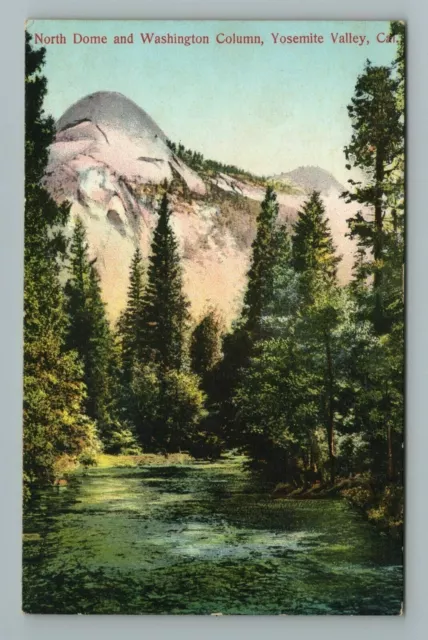 North Dome Washington Column Yosemite Valley California Postcard