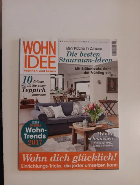 Wohnidee Wohnen Und Leben Heft Zeitschrift Ausgabe Februar 02/2017