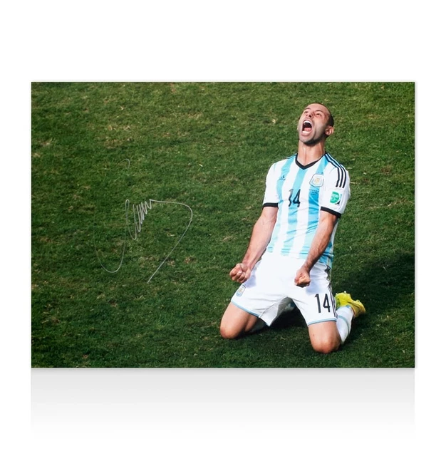 JAVIER MASCHERANO SIGNED Argentina Photo Autograph £25.00 - PicClick UK
