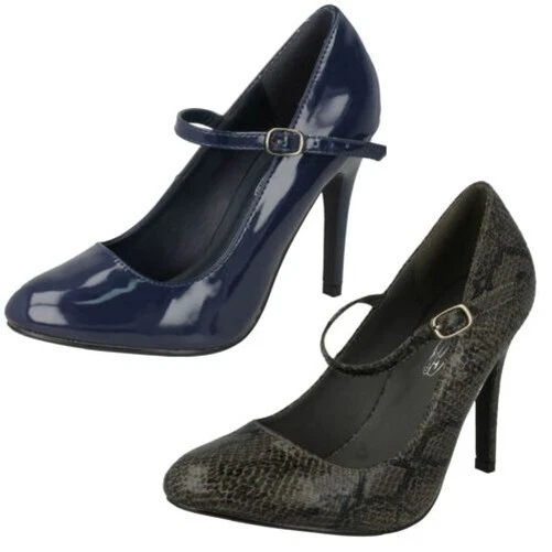Femmes Spot On F9R591 Mary Jane Style Chaussures