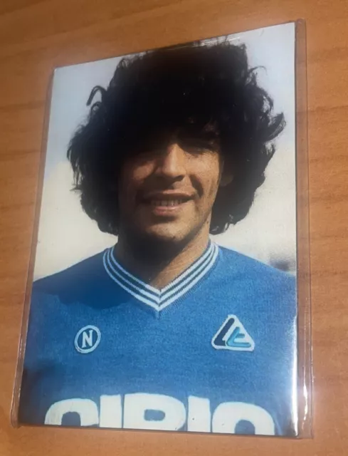 3- Calamita DIEGO ARMANDO MARADONA Napoli Magnete 6x8 Cm calcio Collezione