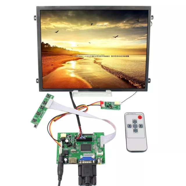 HDMI VGA 2AV LCD Controller Board 10.4" 1024X768 LED Backlight LCD Screen 500nit