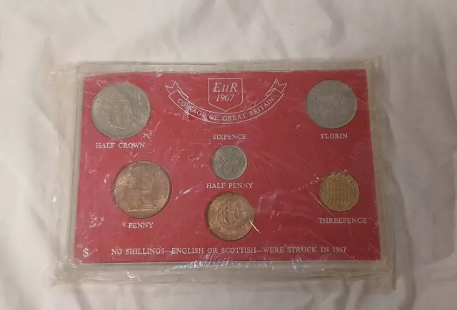 1967 Elizabeth II Coinage of Great Britain Coin Set