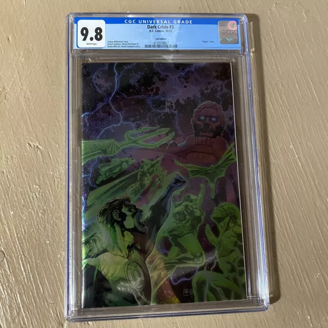 Dark Crisis #3 Sampere Rare 1:100 Virgin Foil Variant CGC 9.8 DC Comics 2022
