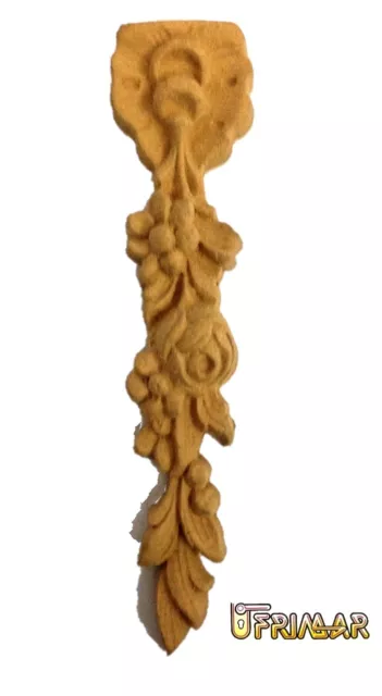 FREGIO PASTA LEGNO PER MOBILI E PORTE mm.165x42 ART.321 GIUSTI FINITURA GREZZA