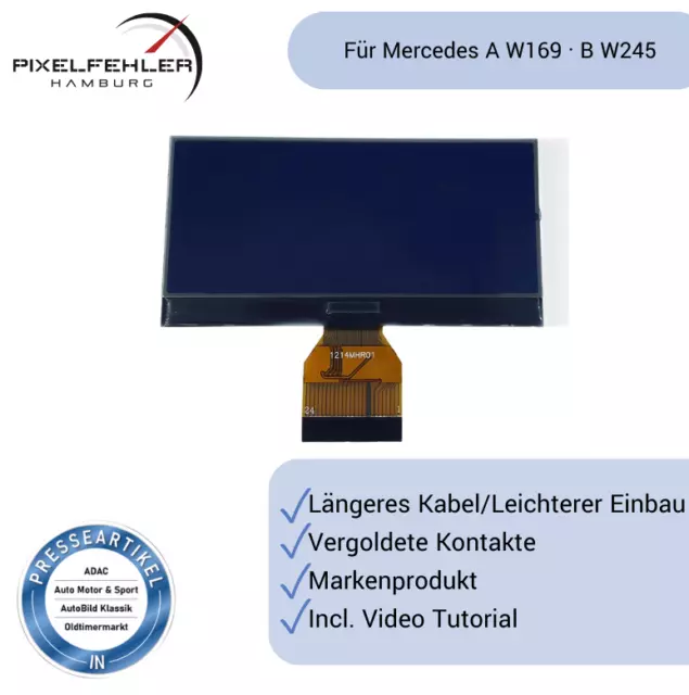 Premium Lcd Display Tacho Kombiinstrument A-Klasse W169 | Mercedes B-Klasse W245