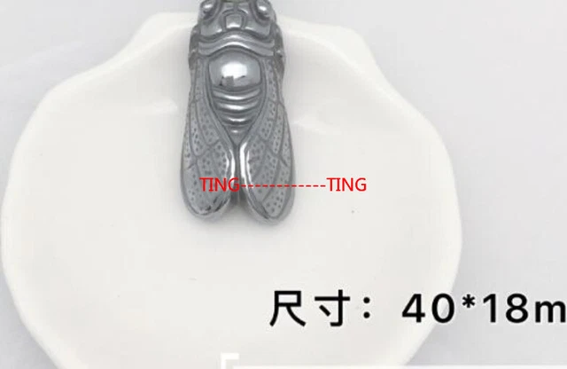 Natural Terahertz Wave Gemstone 一鸣惊人 Carved Amulet Pendant Necklace Healing AAA+