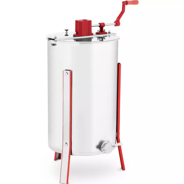 Extracteur de Miel Manuel 3 Cadres Centrifugeuse Inox Avec Robinet Apiculture