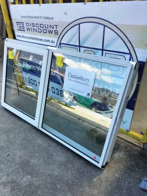 Aluminium Awning Window 1040H x 1835W (Item 5628) Surfmist DOUBLE GLAZED 2