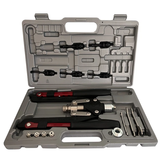 Coffret Pince à Sertir Inserts Filetés M3 à M12 Avec 70 écrous - Neuf, Générique