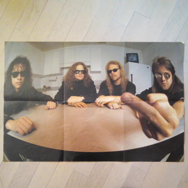 Vintage Metallica The Good The Bad & The Live Poster 1990 Hetfield Thrash Metal