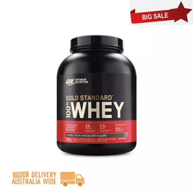 OPTIMUM NUTRITION Gold Standard 100% Whey Protein 2.27kg (5lb) Free Shipping_ AU