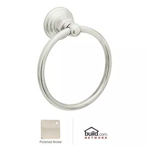 Rohl ROT4PN Rohl Italian Bath Towel Ring In Polished Nickel