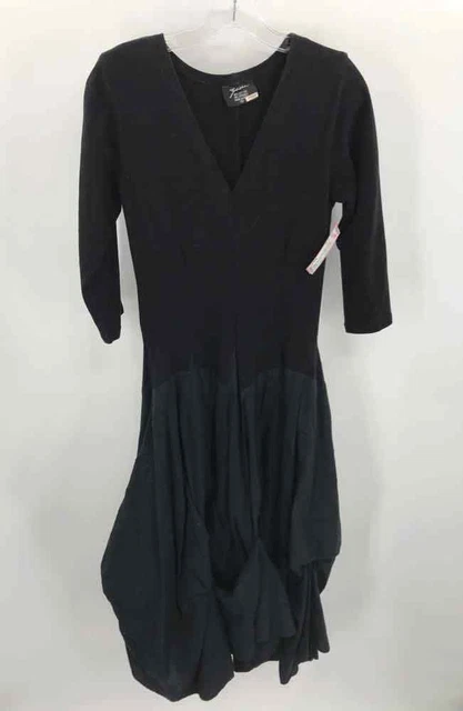 Pre-Owned Luna Luz Black Size Small Maxi Long Sleeve Dress