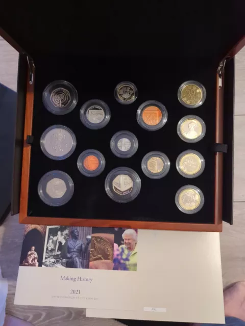 2021 Royal Mint Premium Proof 14 Coin Set See Description