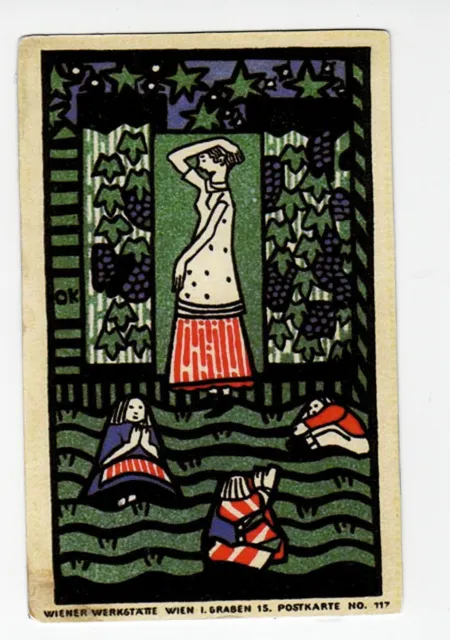 carte postale  N°117 wiener-werkstaette Oskar Kokoschka