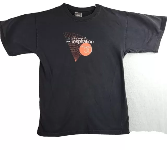 Vintage 2003 Sydney Opera House Logo Mens Black T-shirt Size Large