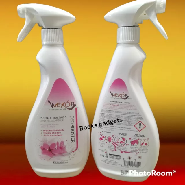 1 FLACONE WEXOR Spray Deo Booster Essenza Multiuso Rosa Inglese e