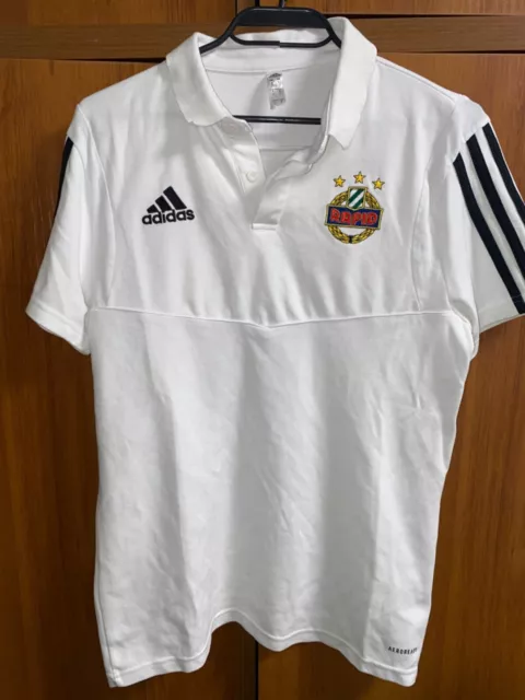 Adidas Rapid Wien Polo Cotton Football T-shirt mens size S