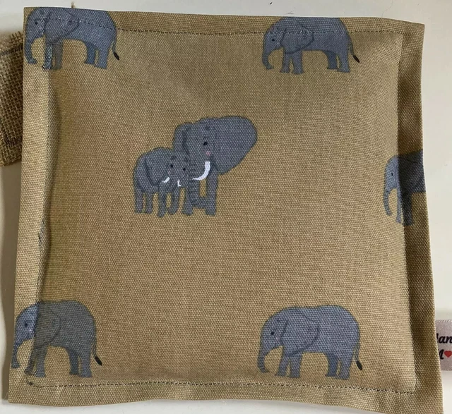 Almohadilla de fieltro de aguja Sophie Allport elefante Arroz de Hesse relleno de aprox8 "X 8"