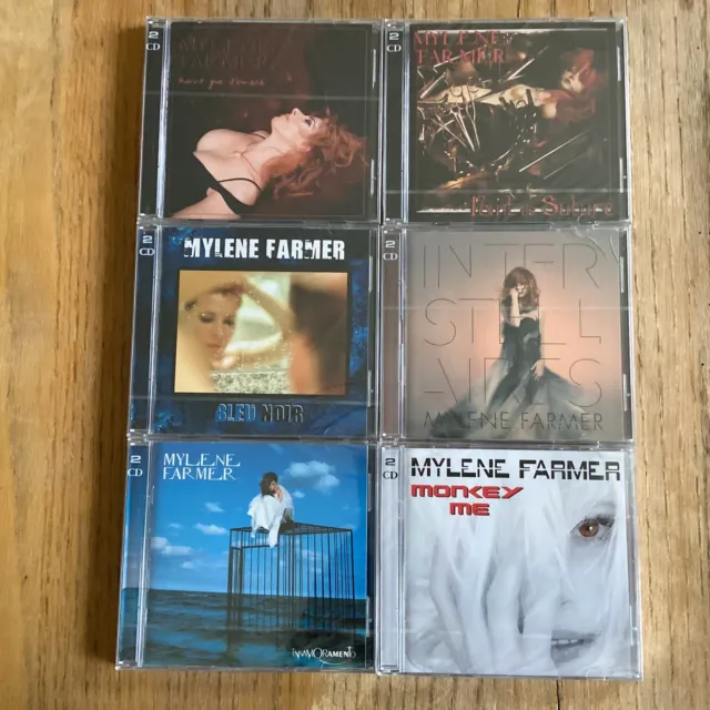 Mylène Farmer Lot de 6 CDs RE 2023 Boîtier Cristal NEUFS ET SCELLÉS