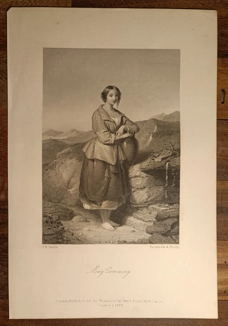 MARY CUMMING IN Incision Dell'Ottocento Dimensions 20 CM X 14 CM -N.24 ...