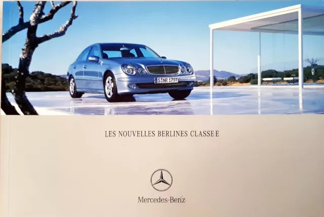 Mercedes Benz E-class Saloon W211 Brochure 2002 FR