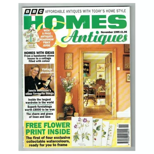 Homes & Antiques Magazine November 1995 mbox437 Homes With Ideas