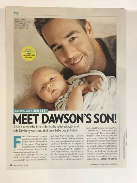 James Van Der Beek Magazine Article Meet Dawson’s Son 2012