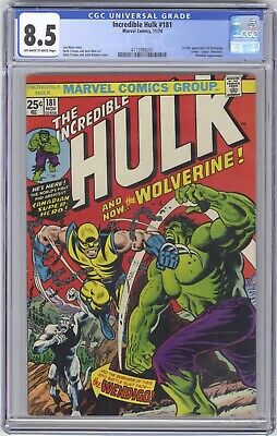 Incredible Hulk #181 CGC 8.5 HI GRADE Marvel Comic KEY 1st Full App of Wolverine
