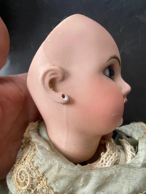 ANCIENNE POUPEE TETE Porcelaine Jumeau Gaultier Denamur Bleuette ? Antique Doll EUR 506,00 - FR
